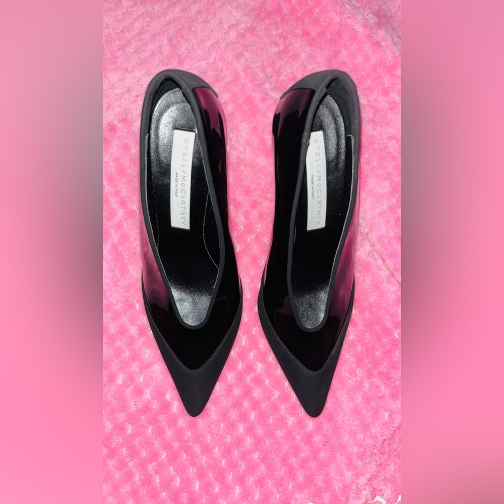 Stella McCartney Glossy Black Heels-Authentic